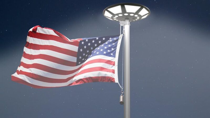 Energy-Efficient LED Flagpole Lamp 3.7V