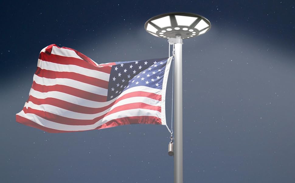 Energy-Efficient LED Flagpole Lamp 3.7V